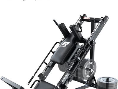 RitFit Leg Press Hack Squat Machine, Professional Adjustable Leg Press Machine for Home Gym