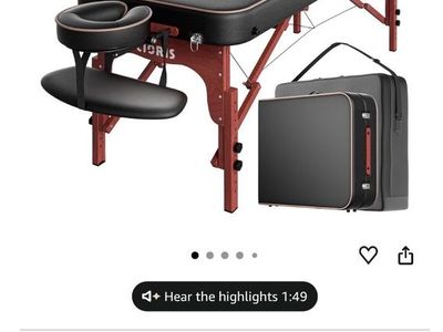 84” professional massage table