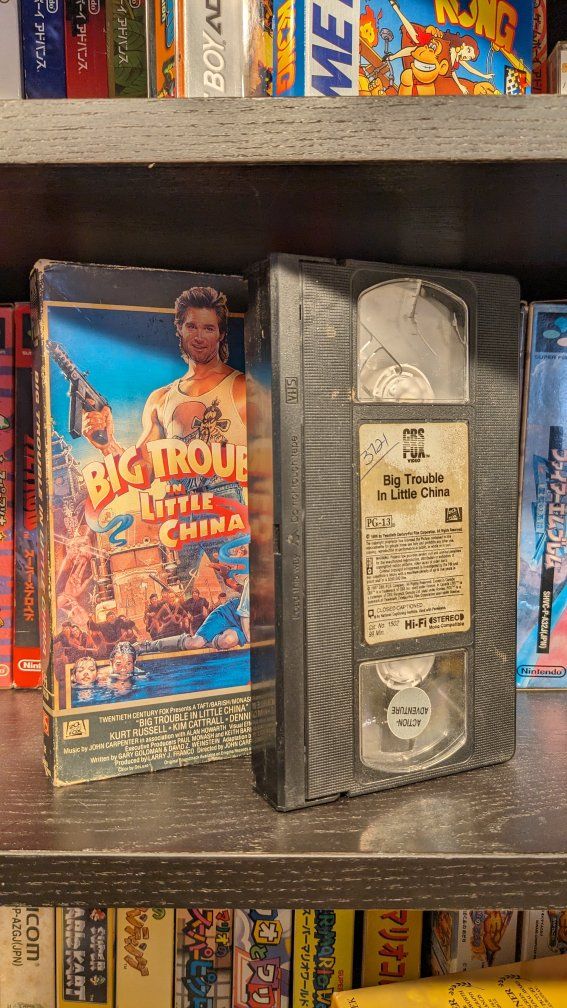 John Carpenter Big Trouble in Little China VHS Tape