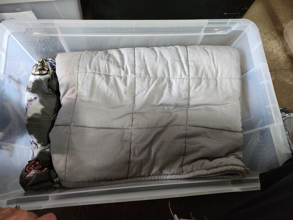Weighted Blanket Comforter Cal King or King Grey 25#