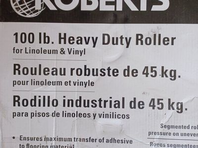 ROBERTS 100 lb. Heavy Duty Roller for Linoleum & Vinyl Flooring Installation