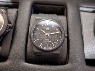 Tissot PRX Powermatic 80 Carbon Dial Men's Watch - Black, Swiss Made, Automatic