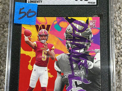 Jayden Daniels Washington Commanders graded slabs $50