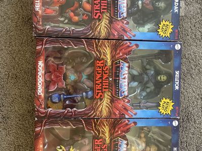 Masters of the Universe x Stranger Things Action Figures (Set of 6): He-Man, Skeletor, Hordak, Demogorgon, Hellfire-Man, Vecna