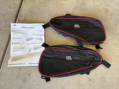 KEMI MOTO RZR XP4 1000 Rear Door Storage Bags & UTV Side Mirrors, & other miscellaneous items- New Condition