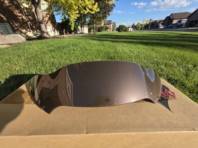 OEM Harley-Davidson Road Glide 6" Metallic Brown Tinted Windshield – Excellent Condition!