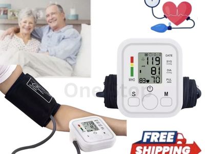 Digital Automatic Blood Pressure Monitor Upper Arm Cuff Heart Rate Pulse Meter US STOCK