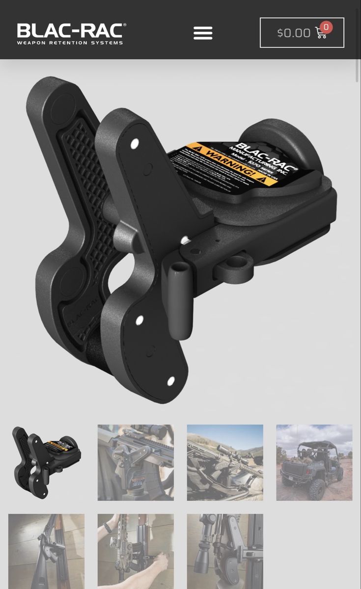 BLAC-RAC Model 1070 Firearm Retention Mounts – New In Box (2 Available)