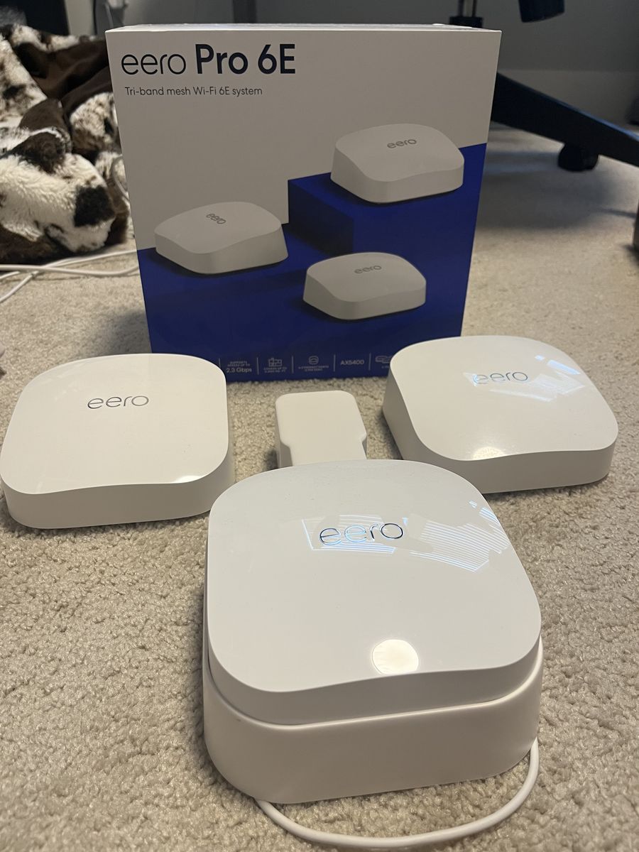 Amazon eero Pro 6E mesh wifi system - 3-pack