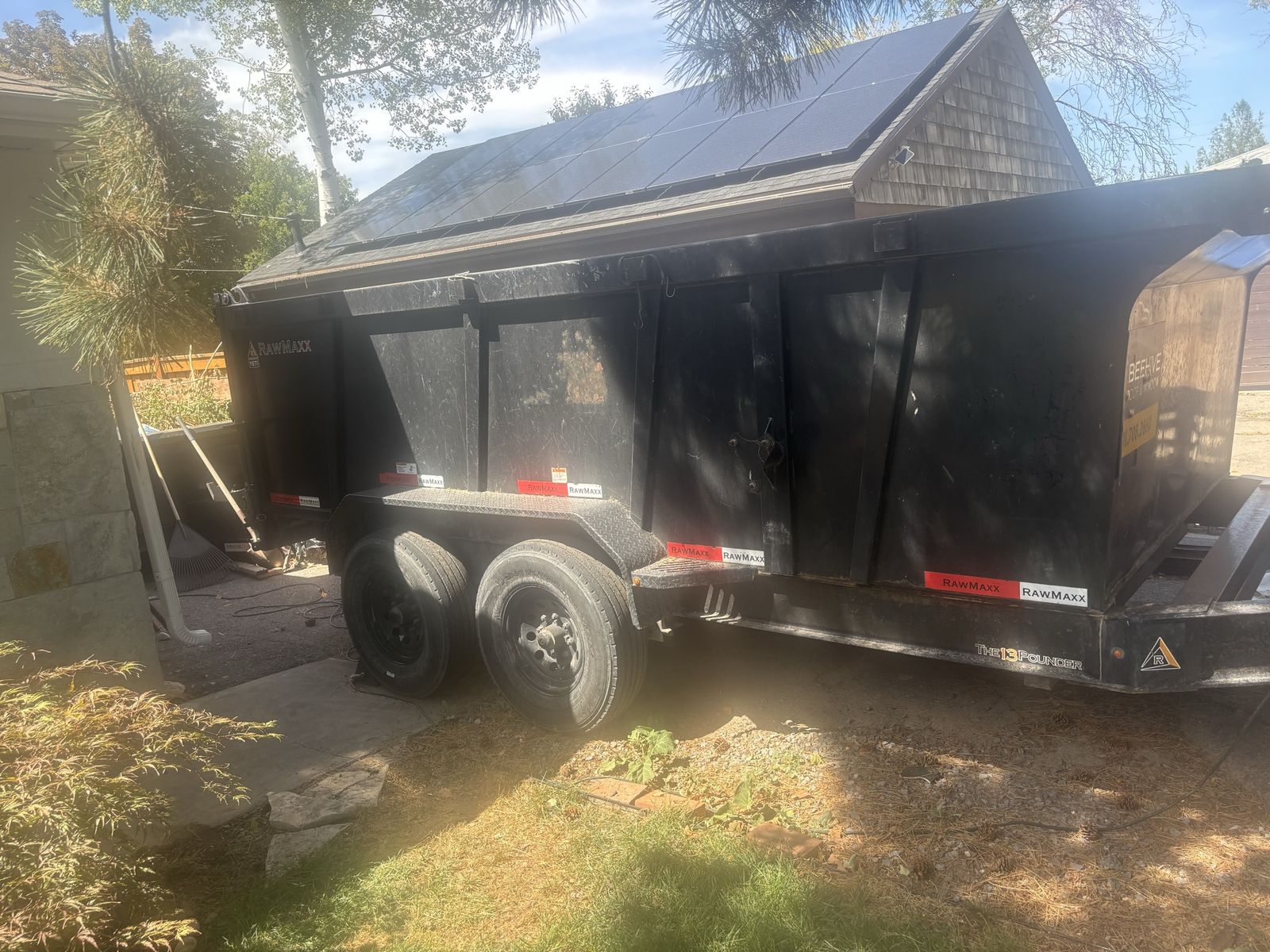 Raw maxx 14’ dump trailer 