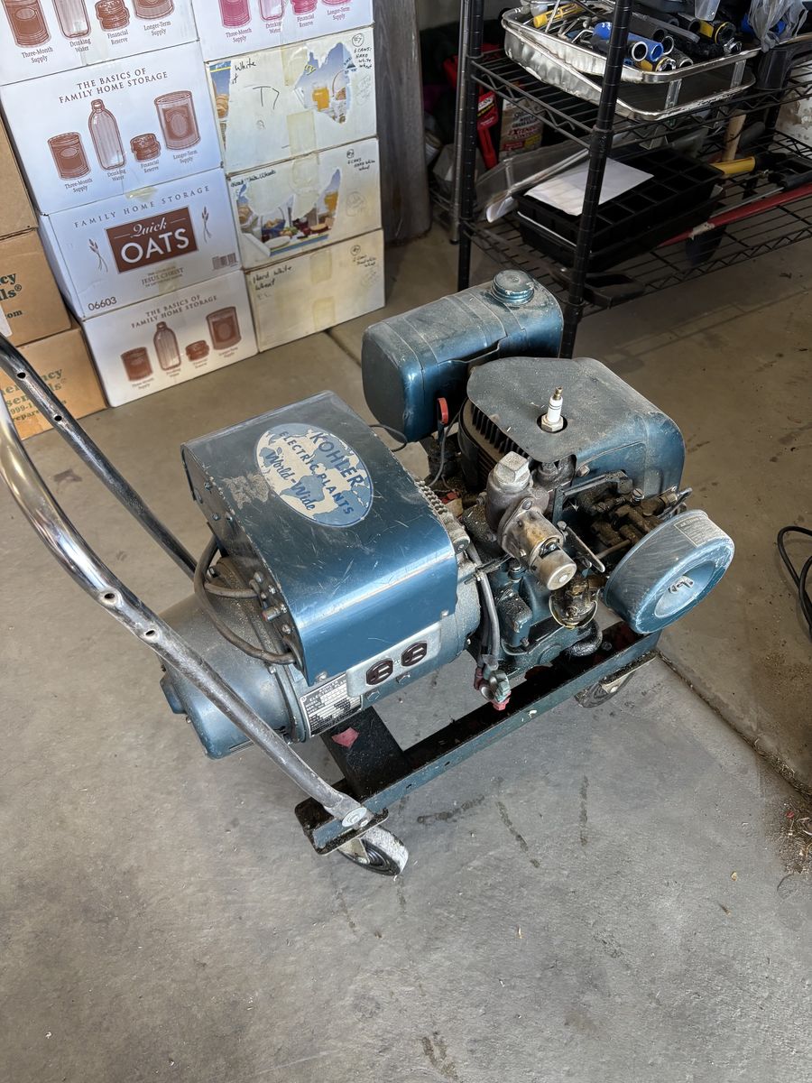 Vintage Kohler Electric Plant Generator Model 3AM21 3 KW 120V