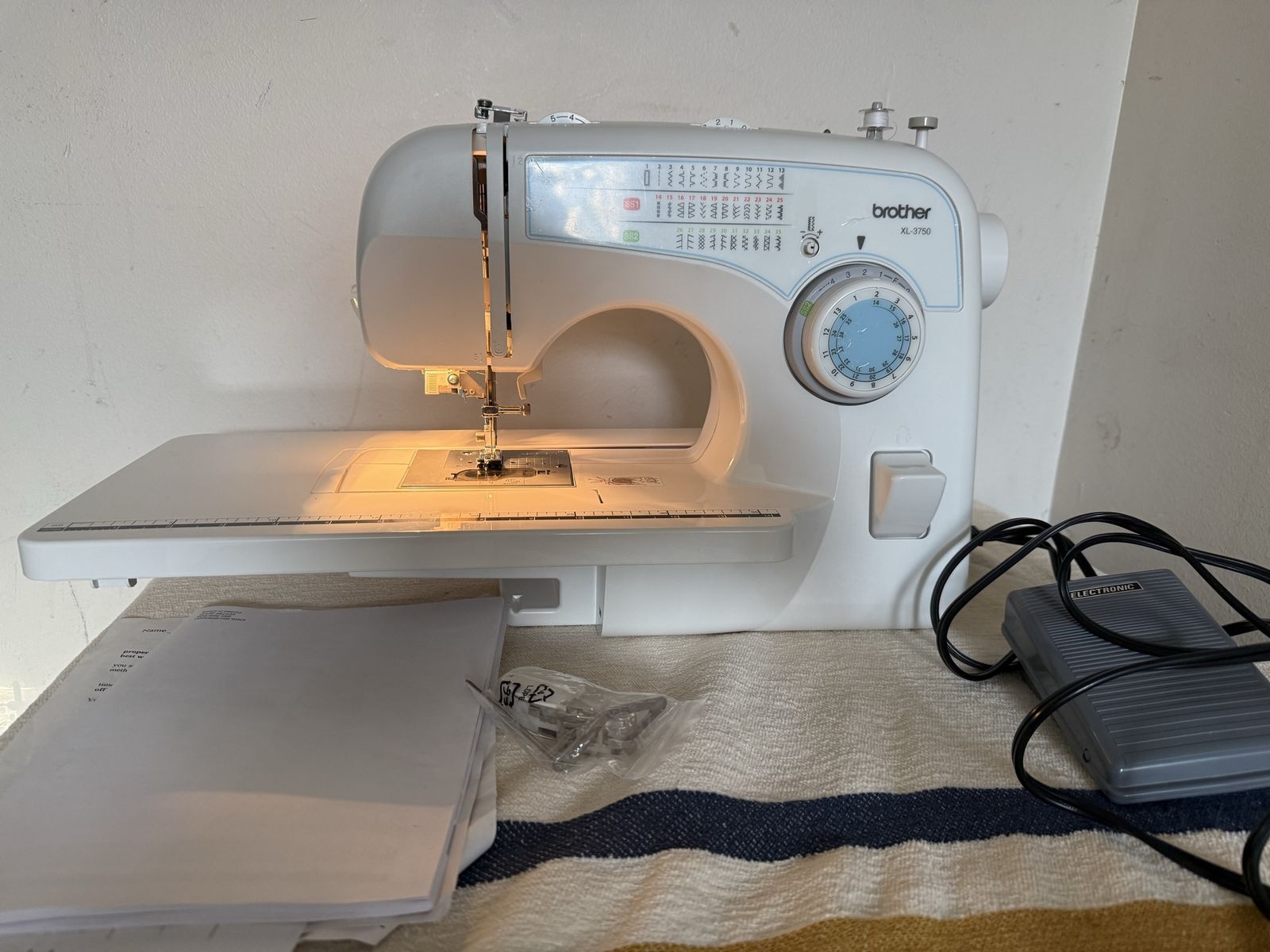 Brother XL3750 Sewing & Quilting Machine light weight. 