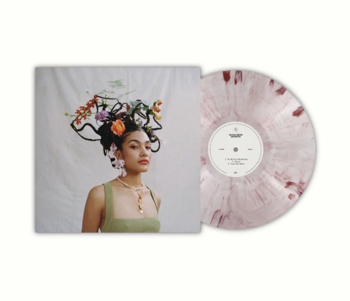 Olivia Dean-Growth LP-5th Anniversary Pink Marble Vinyl-Limited Edition-SEALED