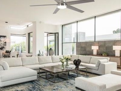 VACZON 52” Smart Ceiling Fan – Brushed Nickel with Gray/Oak Blades (NEW)