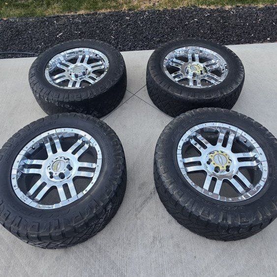 20" Chrome Wheels - Moto Metal F150