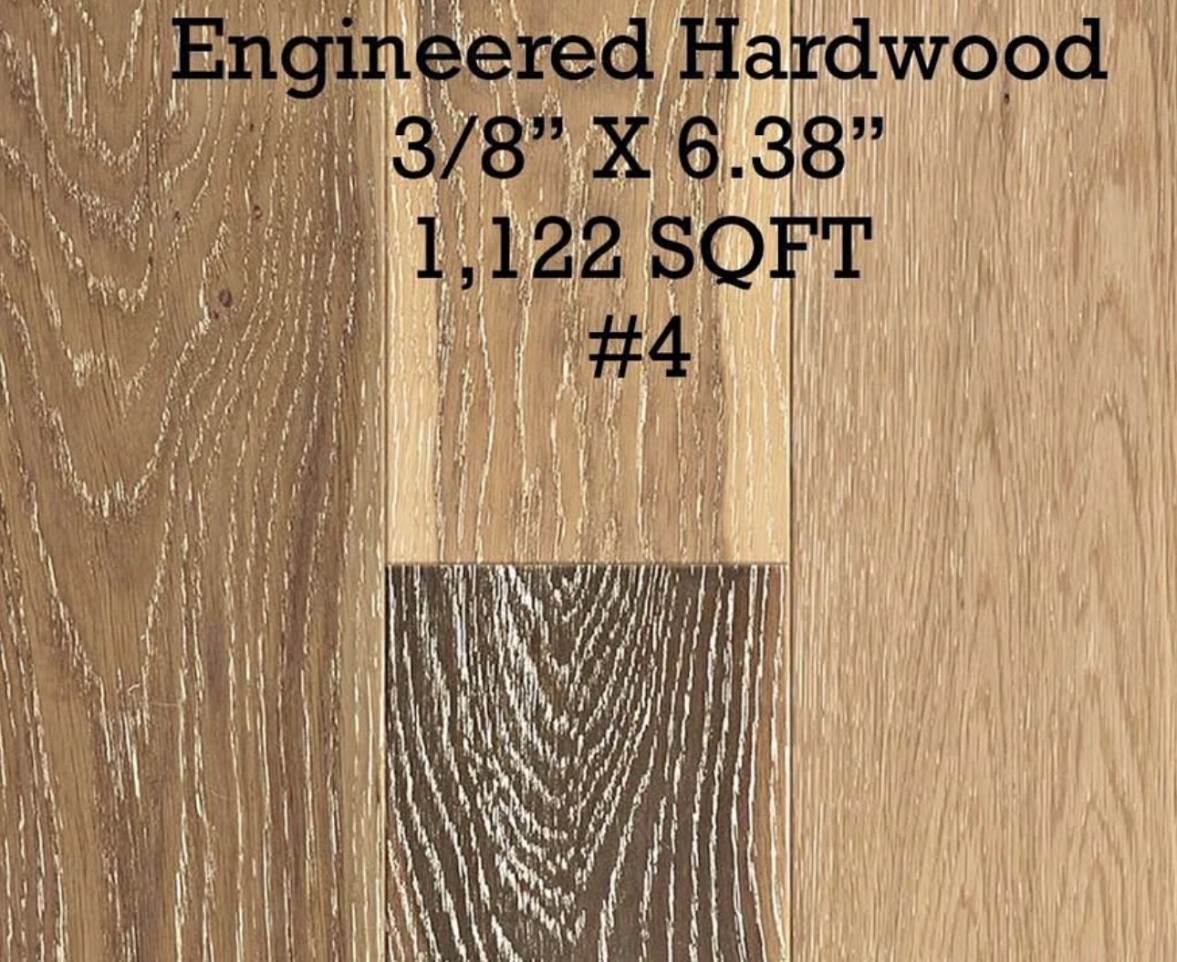 $1.34/SQFT Engineered Hardwood Flooring 1,122 SQFT