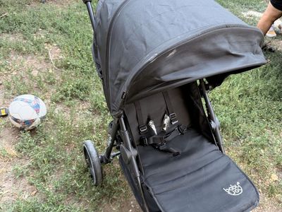 Baby Joy Folding Single Baby Stroller with Canopy - Black