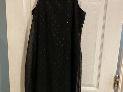 Black Sparkly Strappy Dresss Small