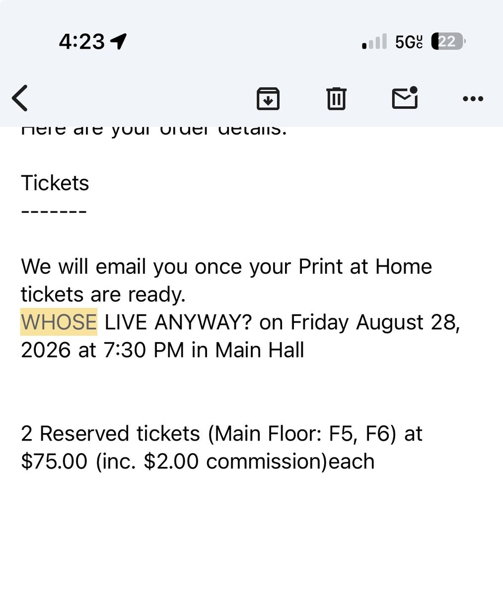 Whose Line is it Anyway Tickets