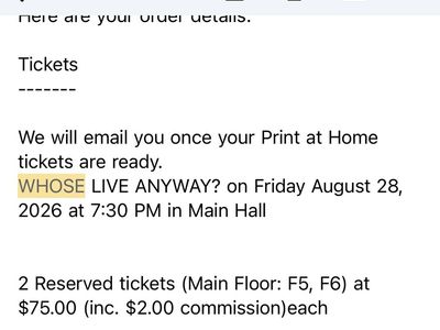 Whose Line is it Anyway Tickets
