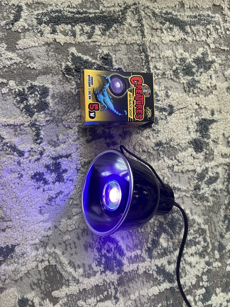 Reptile Scorpion Light Black Light Mini Dome