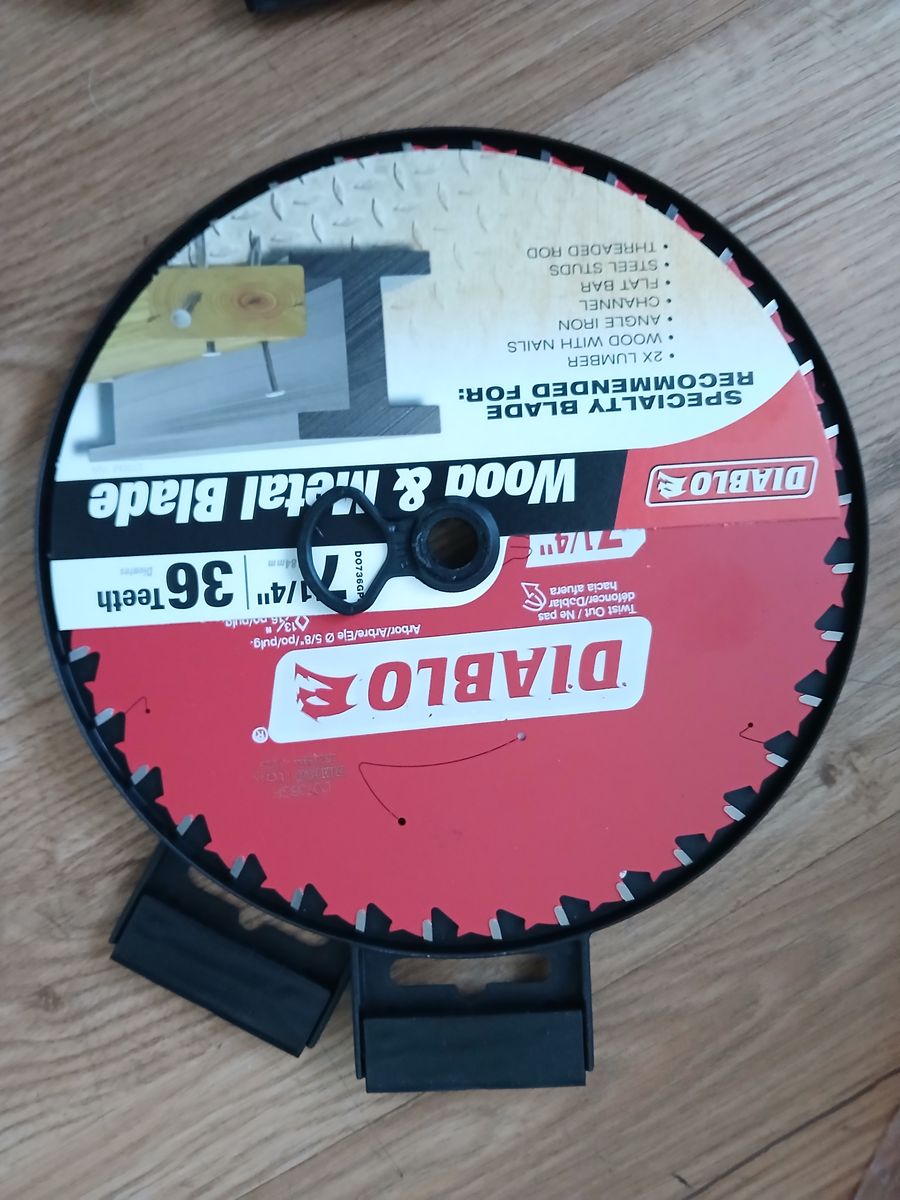 NEW Diablo 7-1/4" 36T Wood & Metal Carbide Circular Saw Blade (D0736GPA)