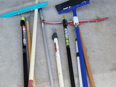 Extension poles, Floor Scraper, ect..