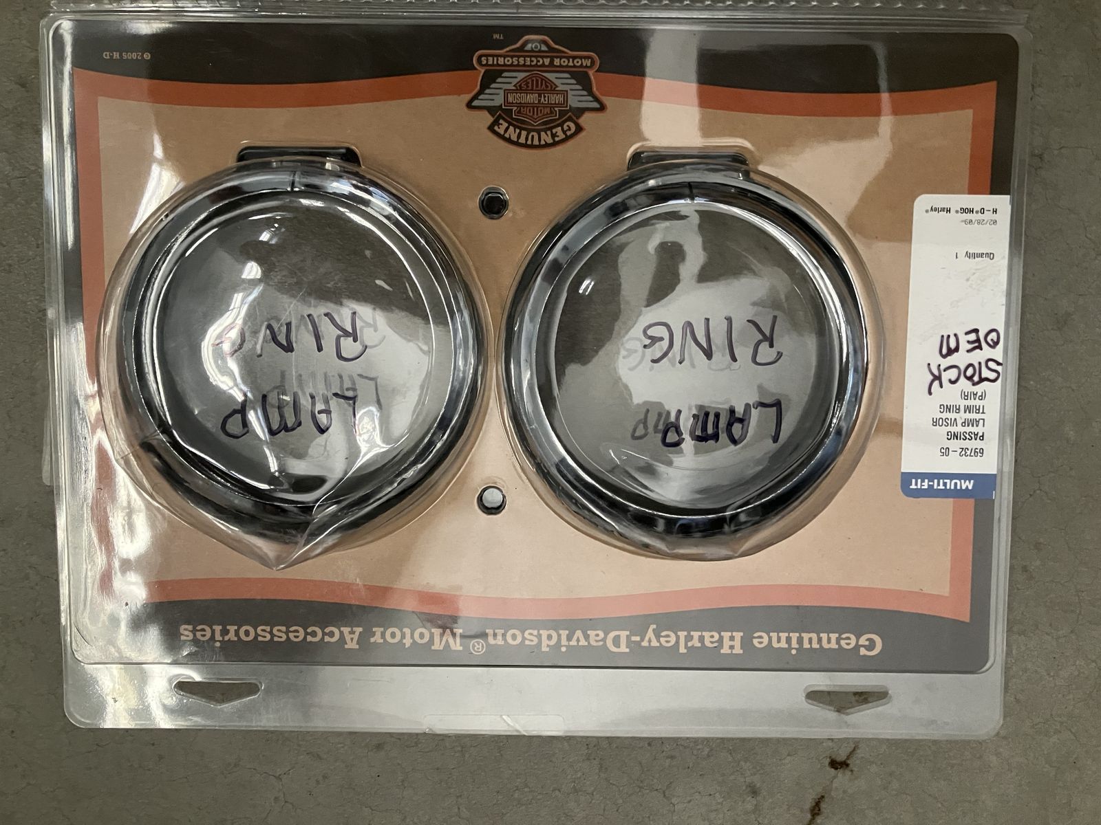 Stock Harley Lamp Rings