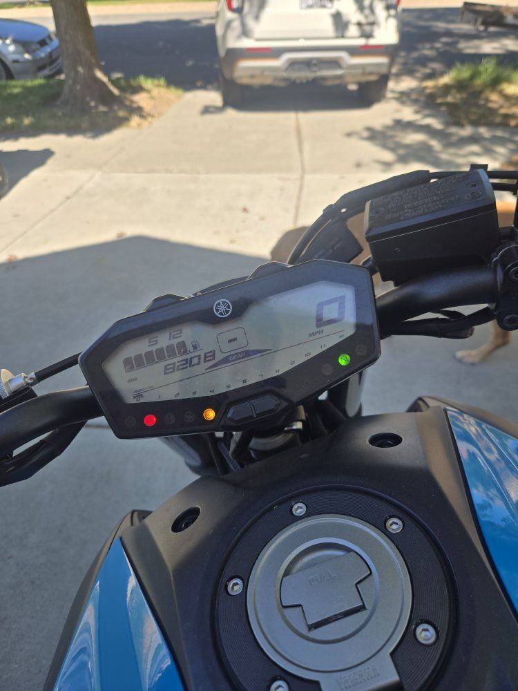 Yamaha MT-07 Motorcycle - Blue/Black, 8208 Miles, Road Bike