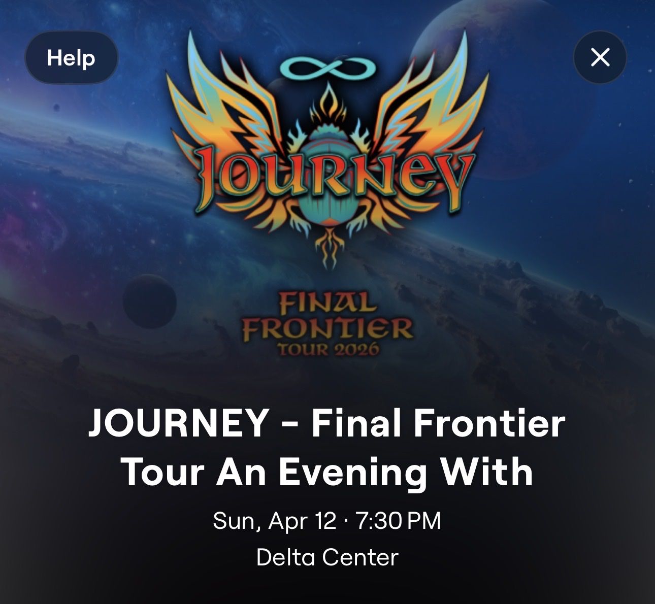 Journey Final Frontier Tour