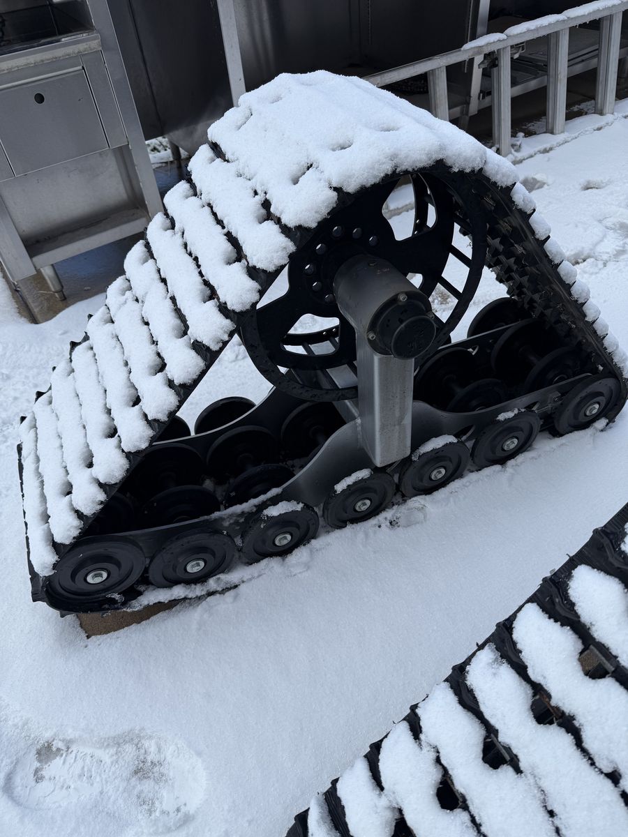 Snow off road tracks