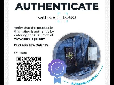 Authentic Mens Stone Island Type: RE-T Blue Denim Jeans