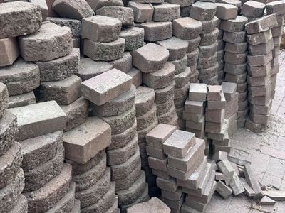 Paver bricks and wall