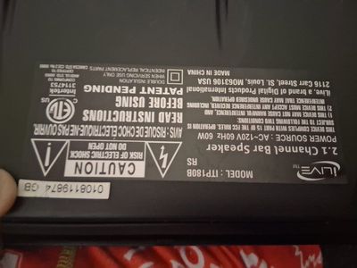 iLive ITP180B 2.1 Channel Bar Speaker
