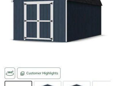 10x20 Wood Storage Shed
