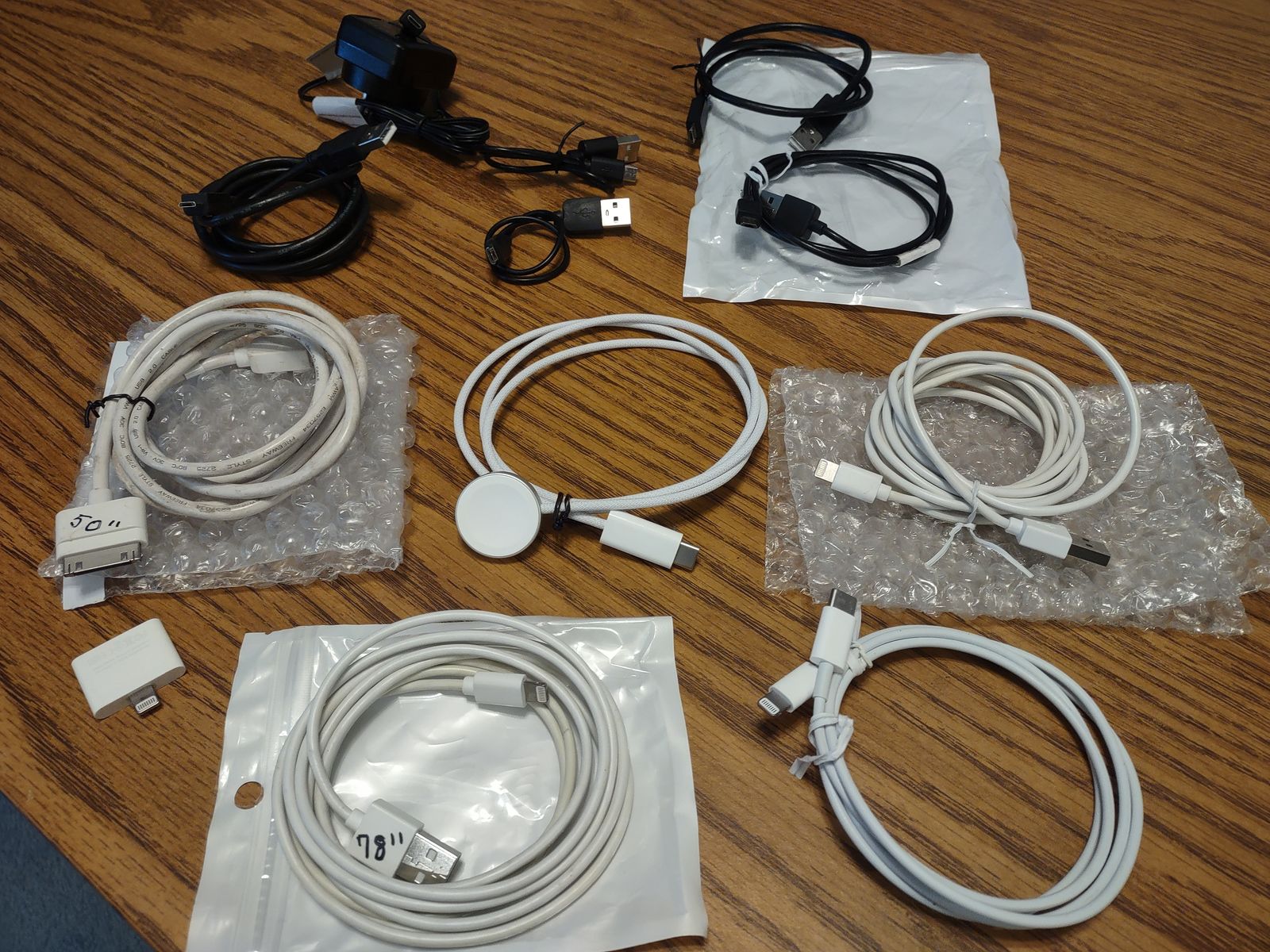 CHARGER ADAPTER CORDS for iPhones and more, individually priced by length