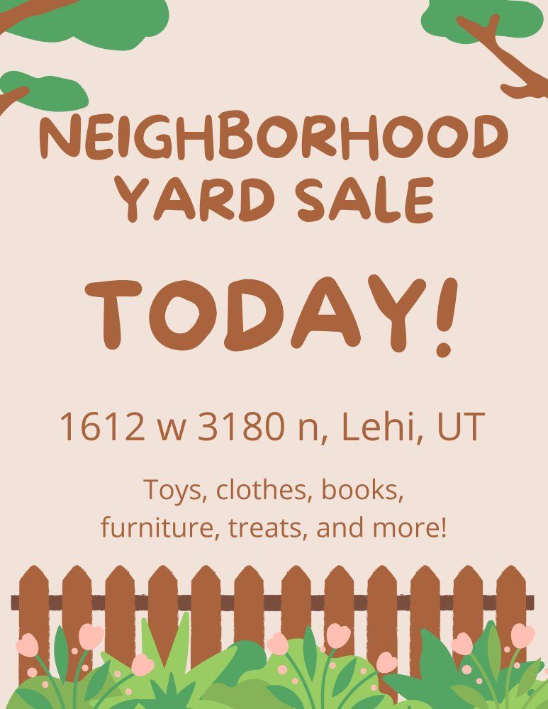 Neighborhood Yard Sale