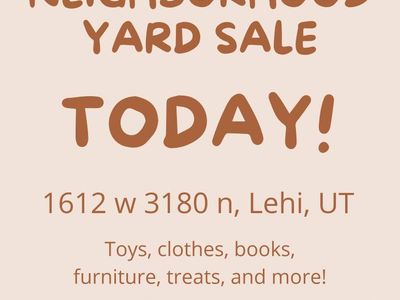 Neighborhood Yard Sale