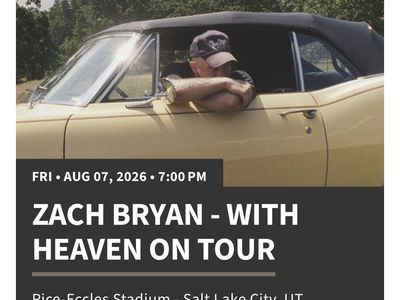 2 Zach Bryan Tickets $140 EACH