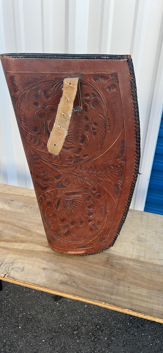 Hand Tooled Leather Gun Case