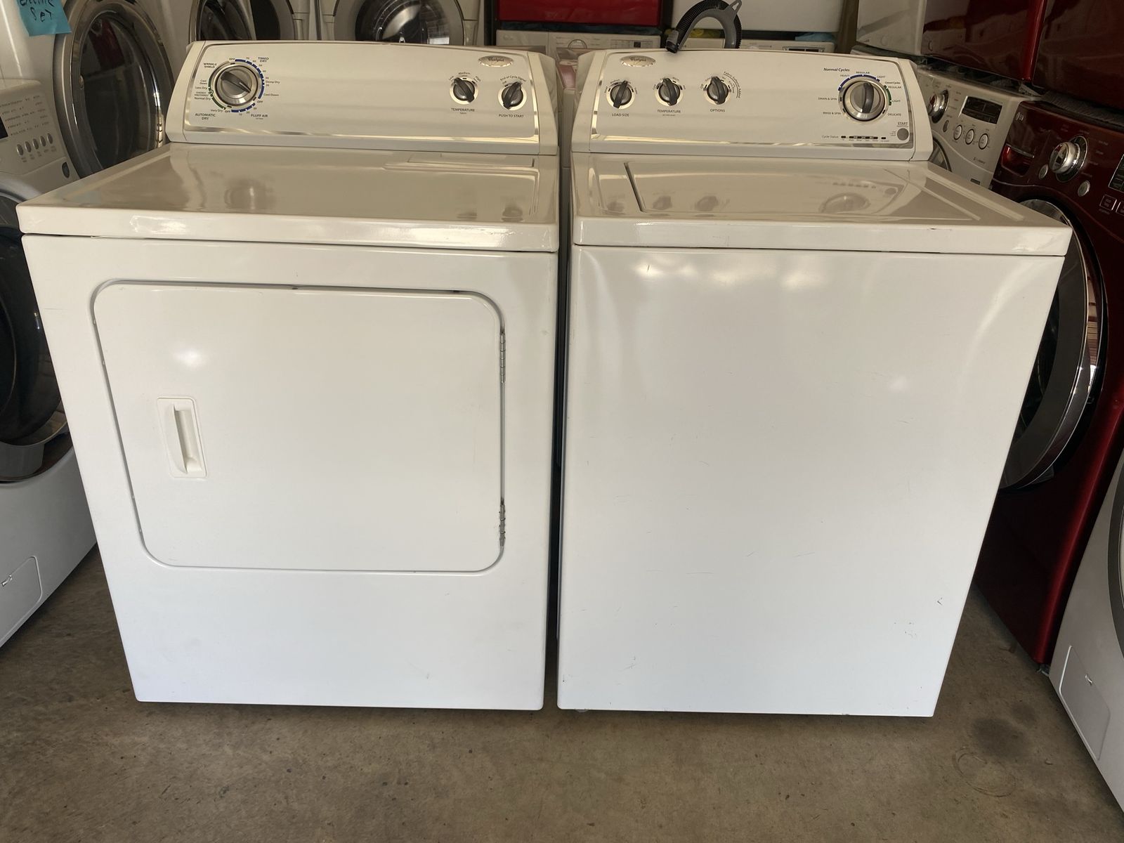 Whirlpool washer and 4 prong electric dryer