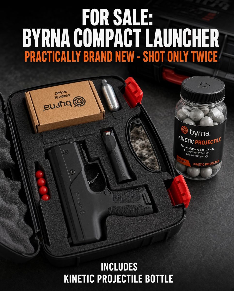 byrna COMPACT LAUNCHER - no lethal legal in all 50 states 