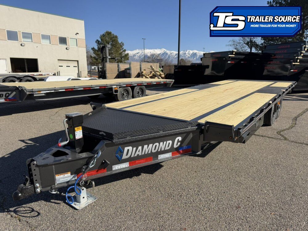 8.5x24 Diamond C DET 207 Deckover Tilt Trailer - 15.5K GVWR -