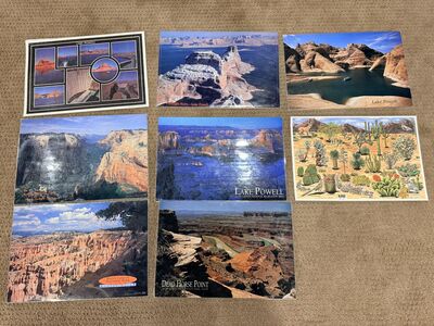 Vintage Set of 8 National Parks Picture Place Mats (like Zions, Lake Powell, Bryce and more)