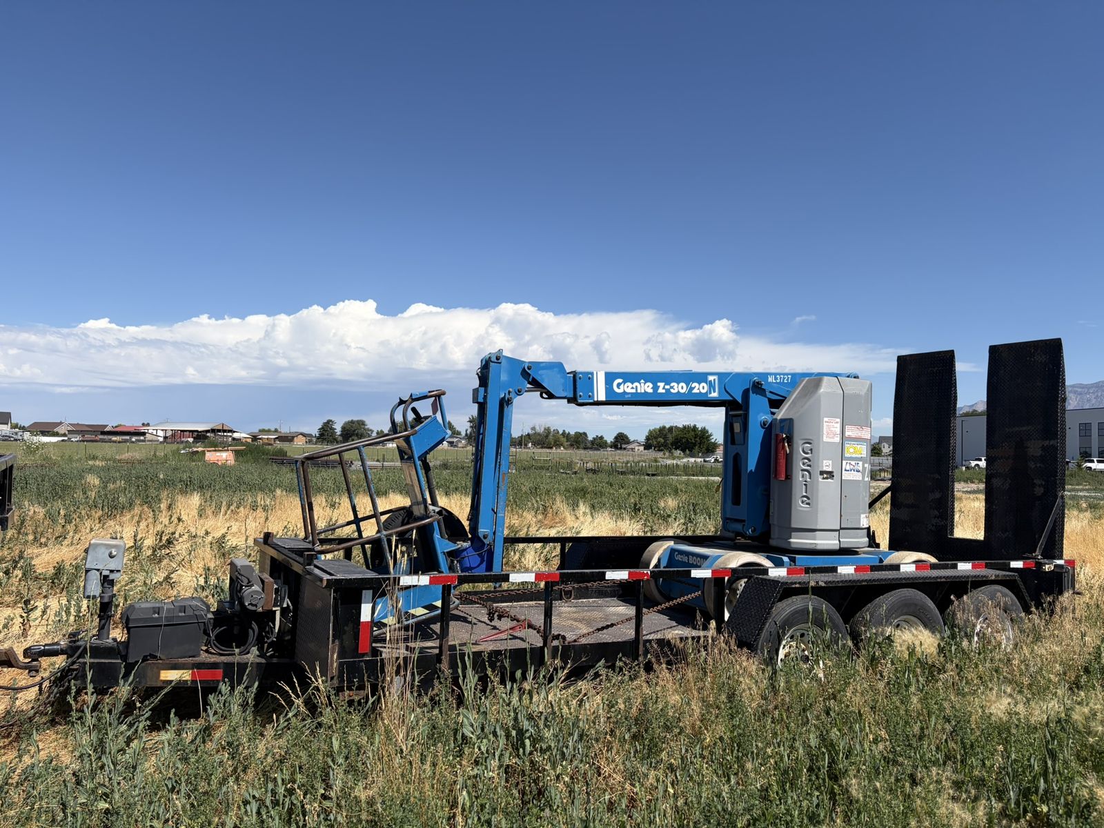 Genie Z-30/20 Electric Boom Lift with Custom Built Trailer
