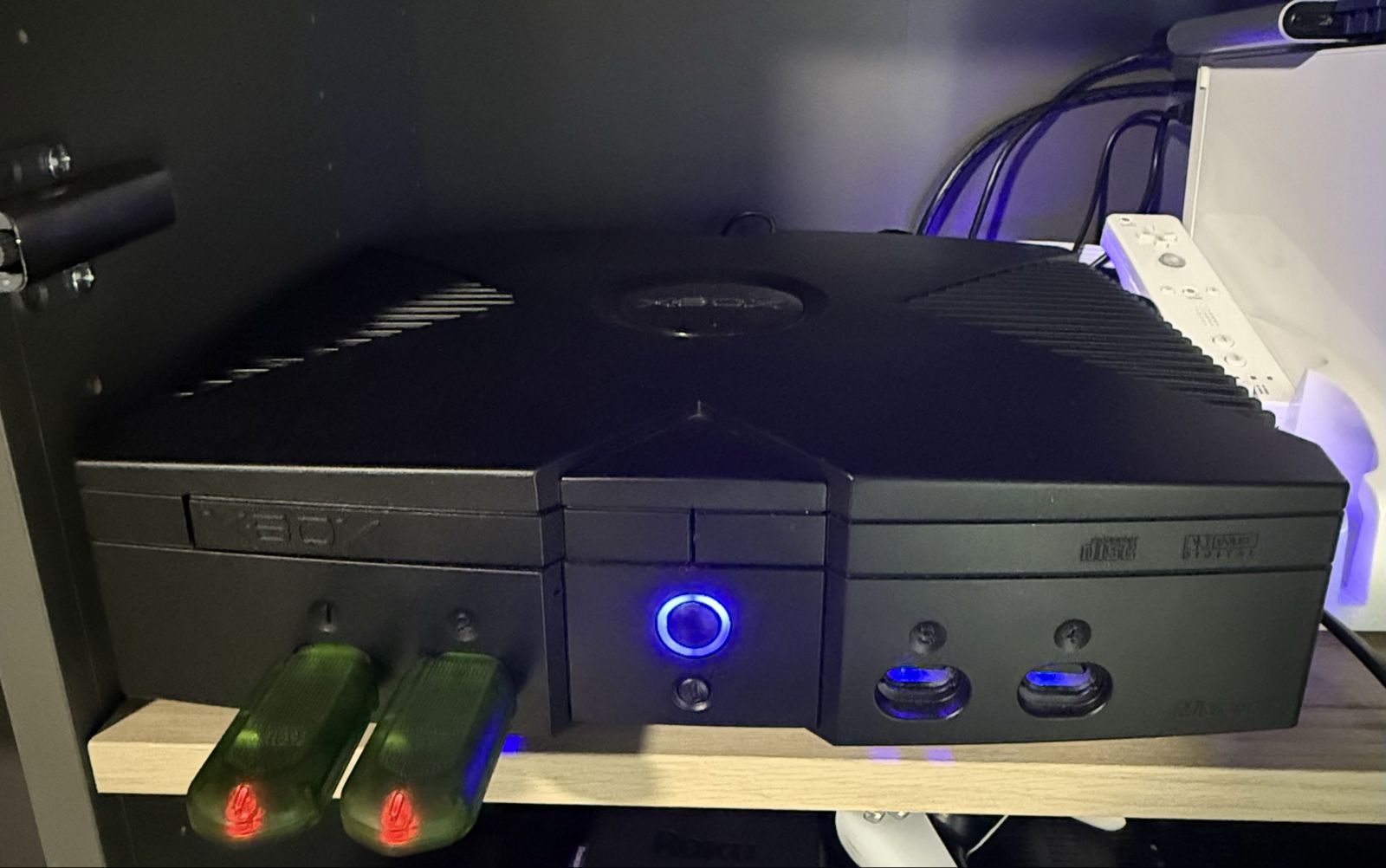 OG modded Xbox / 2 wireless controllers/ dance pad / hdmi converter