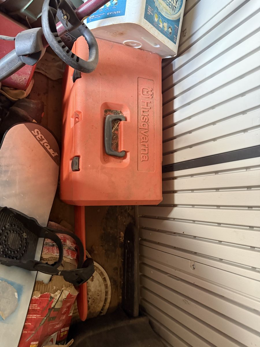 Husqvarna Chainsaw Carrying Case Orange Hard Plastic Storage Box