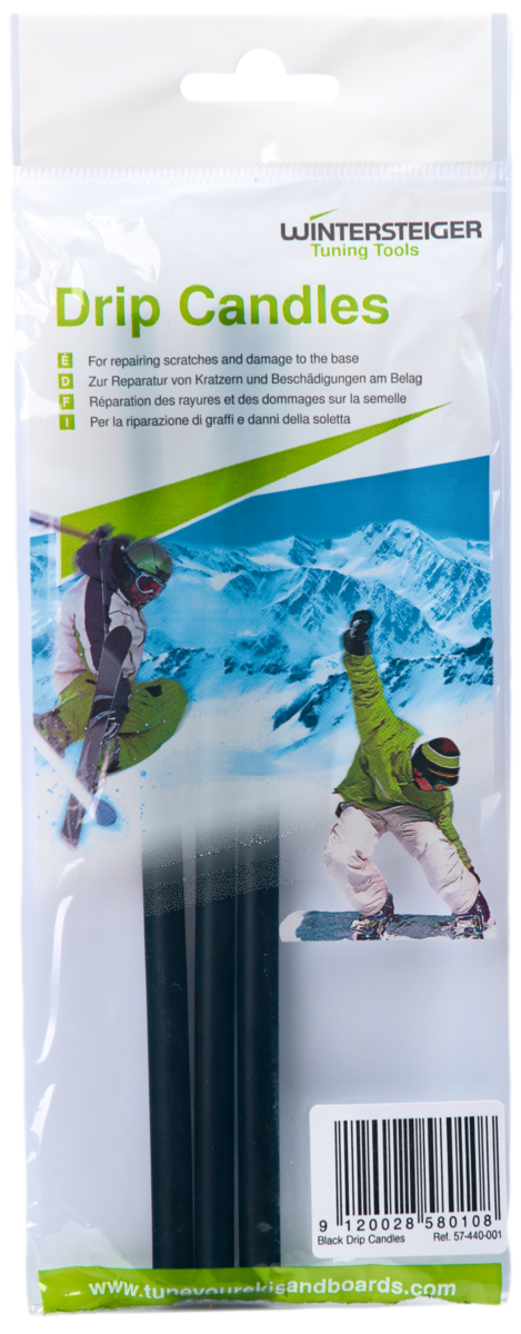 Wintersteiger Drip Candles - Black P-Tex - 3 Pack