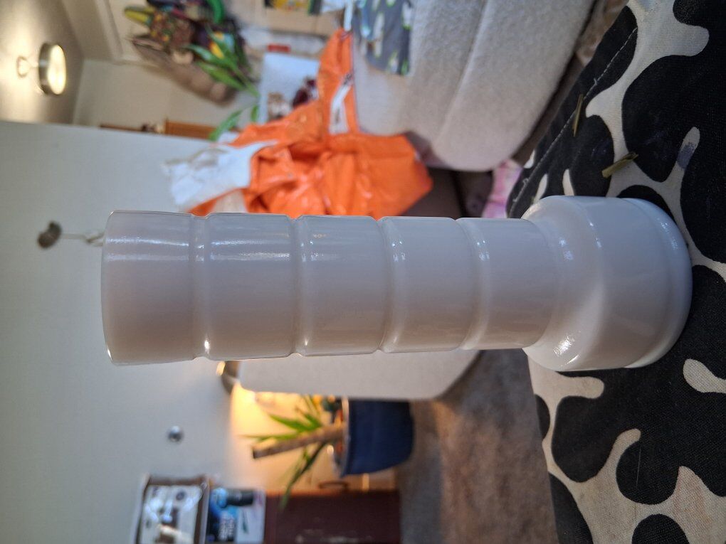 6.5" vintage milkglass bud vase