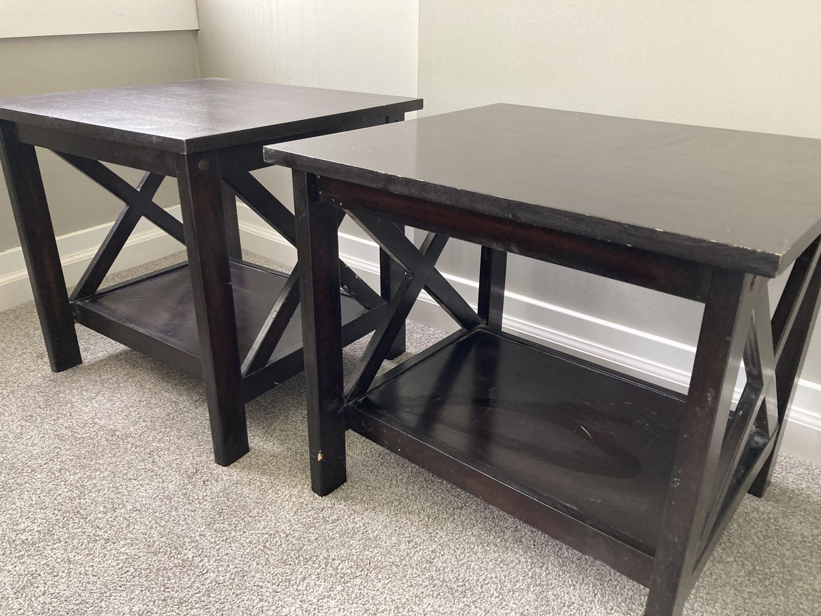 2 Side Tables $25 each or $40 for the pair